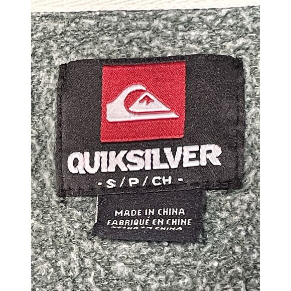 Quiksilver Light Hooded Jacket Men’s Size Small Green Casual Full Zip Skater Y2K - Picture 13 of 14